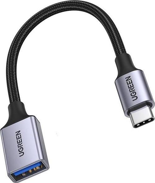 Adaptor USB Ugreen US378, USB la USB Type-C (Gri)