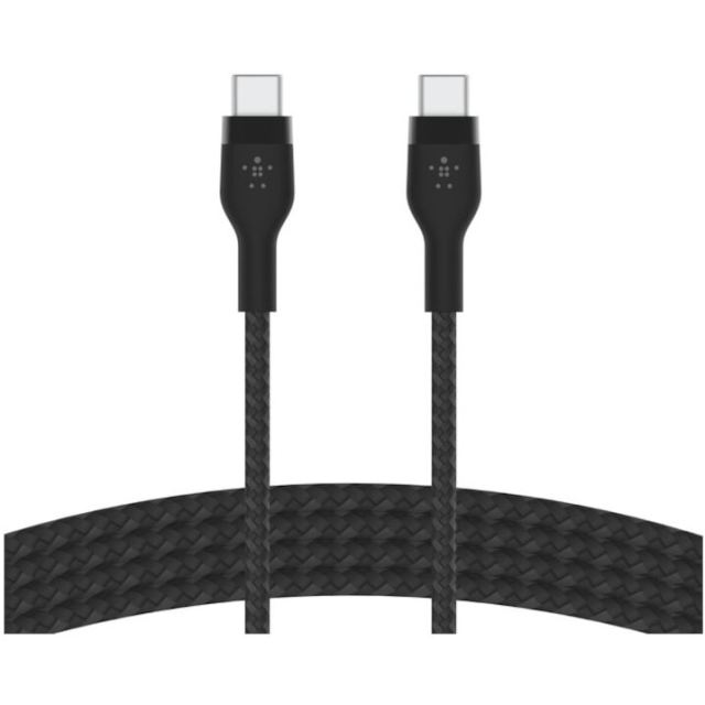 Belkin Cablu Belkin BOOST CHARGE PRO Flex USB-C catre USB-C 2.0, Silicon impletit, 2M, Negru