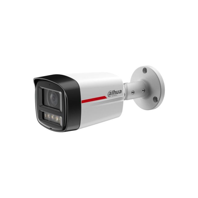 Camera supraveghere exterior IP Dahua WizSense IPC-HFW2649TL-S-PRO, 6 MP, 3.6 mm, lumina calda 50 m, microfon, slot card, PoE