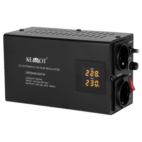Stabilizator de tensiune automat KEMOT URZ3439, 500VA/350W, 2 x Schuko