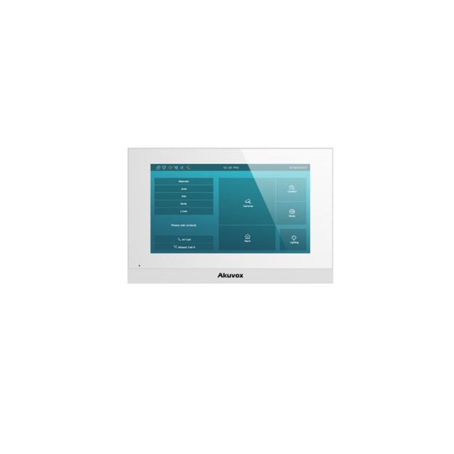 Videointerfon de interior C313S-WH, aparent, touchscreen, 7 inch, microfon, PoE