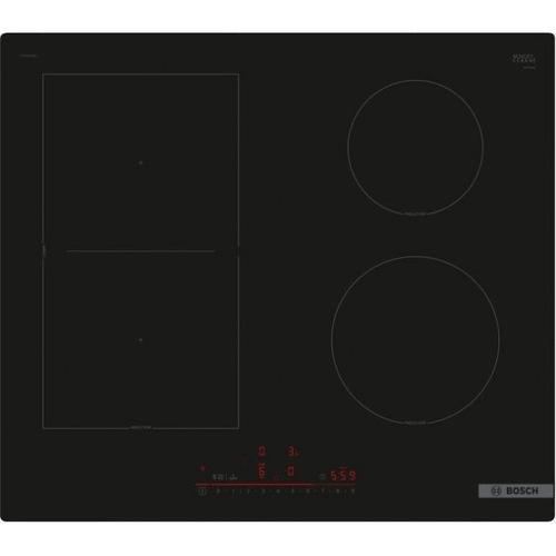 Plita incorporabila cu Inductie Bosch Seria 6 PVS61RHB1E, 4 Zone FlexInduction, TouchSlider, PowerBoost, PerfectFry (Negru)
