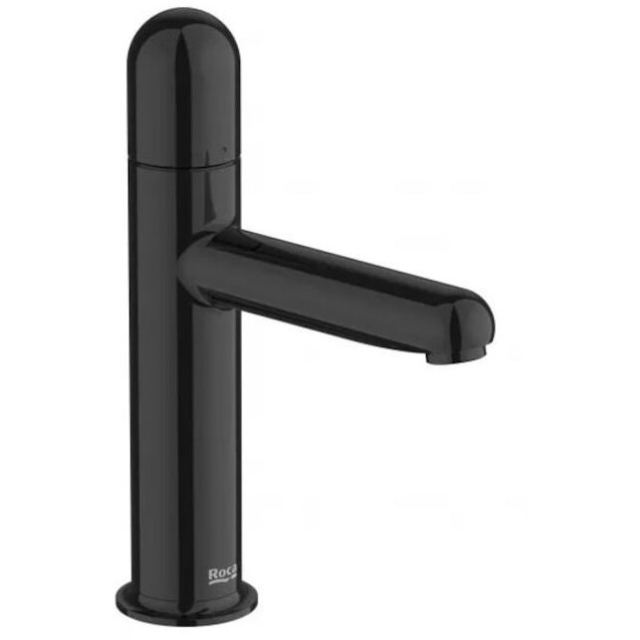 Roca Baterie lavoar Roca, Gama NU A5A3Y3FCN0, monocomanda, marime S, levier metalic DOME, cartus ceramic, fara set de evacuare, titanium black, negru