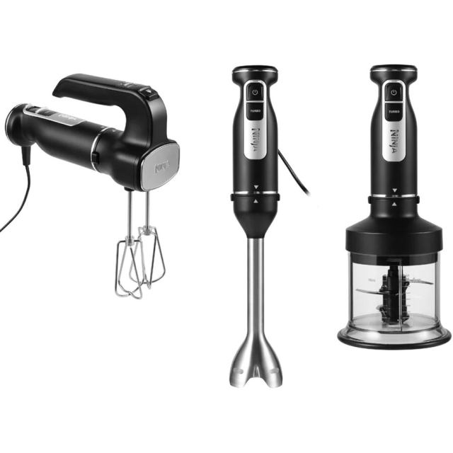 NINJA Blender / Mixer / Tocator multifunctional NINJA Foodi 3-in-1 CI100EU, 850W, 0.7l, Negru/Argintiu