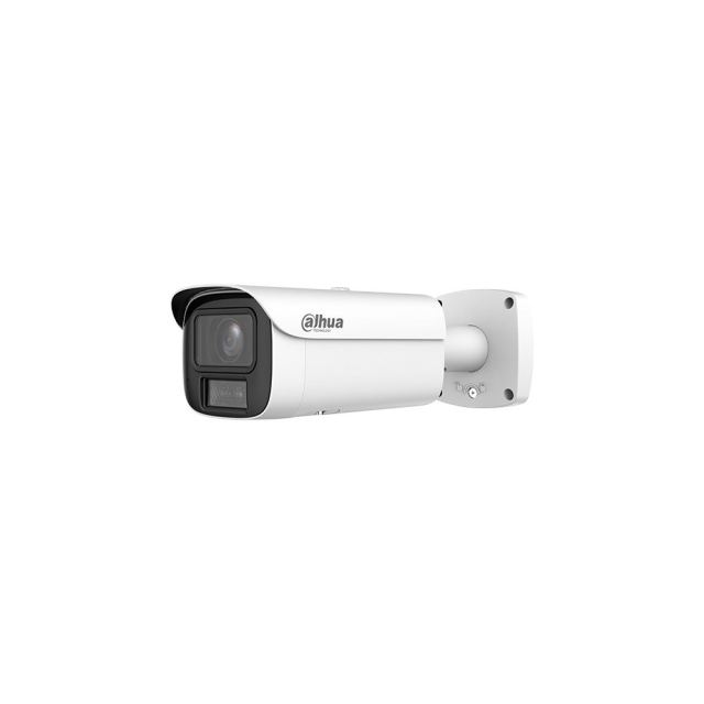 Camera supraveghere exterior IP motorizata cu iluminare duala Dahua WizMind IPC-HFW5859E1-ZE-IL-2712, 8 MP, 2.7-12 mm, IR 60 m, lumina calda 60 m, microfon, slot card, PoE+