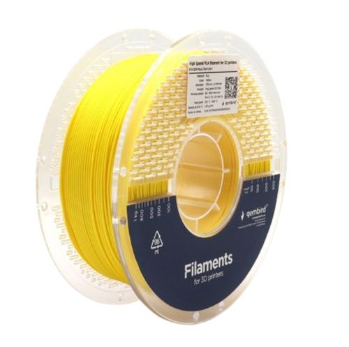 Filament Gembird 3DP-PLA1.75HY-01-Y, PLA, 1.75mm, 1kg (Galben)