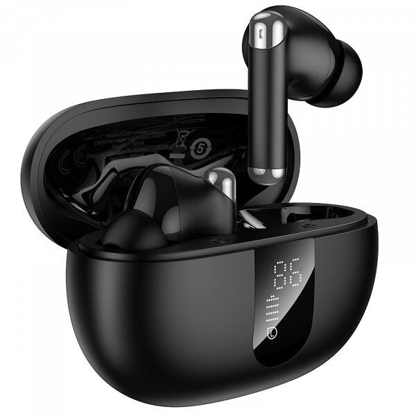 HOCO Casti True Wireless HOCO EQ26, Bluetooth, ANC, Negru