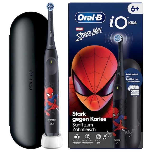 Oral-b Periuta de dinti electrica Oral-B iO Kids Marvel Spiderman, 1 Capat de periaj, 3 moduri, husa de calatorie, 6+ ani