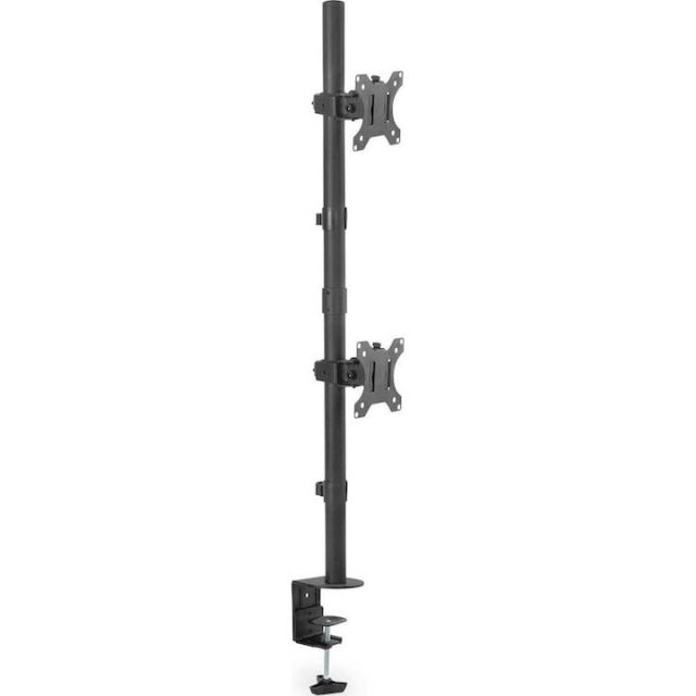 Digitus Suport TV / Monitor Digitus DA-90438, pentru doua monitoare, de birou, reglabil, compatibil 17-32 inch, greutate suportata 2x8 kg, Negru