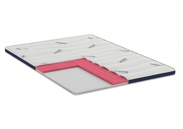 Topper cu memorie SomnoMed Antiacaria, pentru alergici, cu husa detasabila si lavabila 90 x 200 x 7 cm