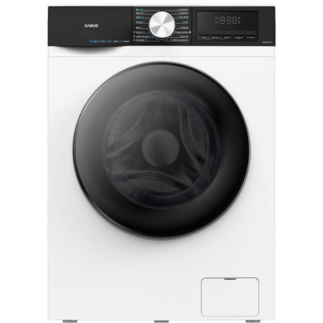 Samus Masina de spalat rufe Samus WSMDI12147, 12 kg, Motor Inverter, 16 programe, 1400 rotatii, Clasa energetica A – 20%, Display LED, Alb