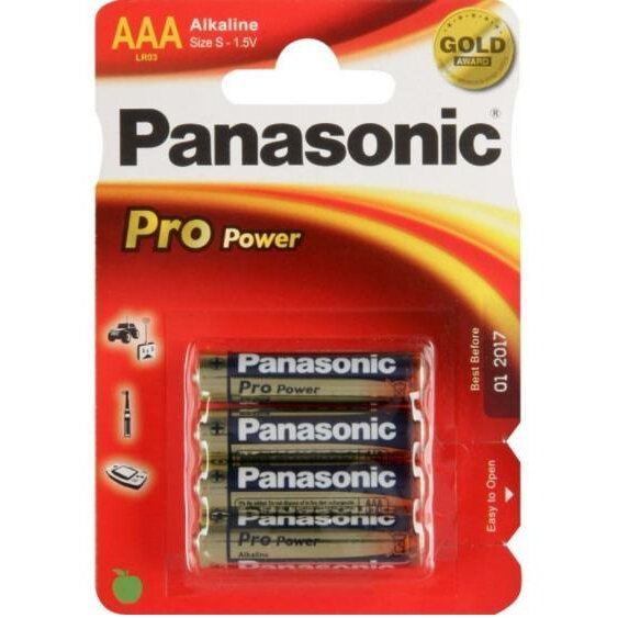 Panasonic Baterii Foto Alkaline Panasonic Lr03Ppg/4BP, 1.5 V, 4 Buc