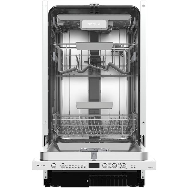 TESLA Masina de spalat vase incorporabila Tesla WDI491M, clasa E,10 seturi, 7 programe, 45 cm, Inox