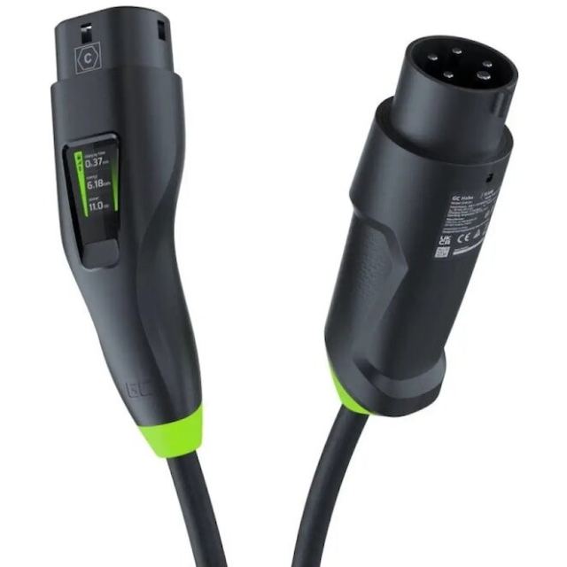 Green&nbsp;Cell Incarcator Mobil EV Green Cell Habu, 11 kW, 7 m, Tip 2, pentru Incarcarea Vehiculelor Electrice EV PHEV 2in1 Wallbox cu Aplicatie GC