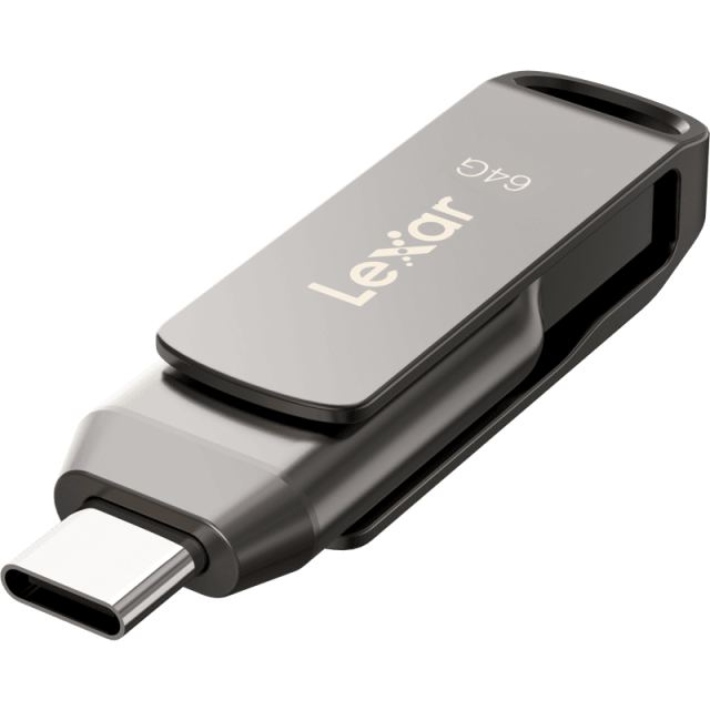 Lexar Lexar JumpDrive Dual Drive D400 Type-C/Type-C & Type-A, up to 130MB/s read (USB 3.1) 64 GB