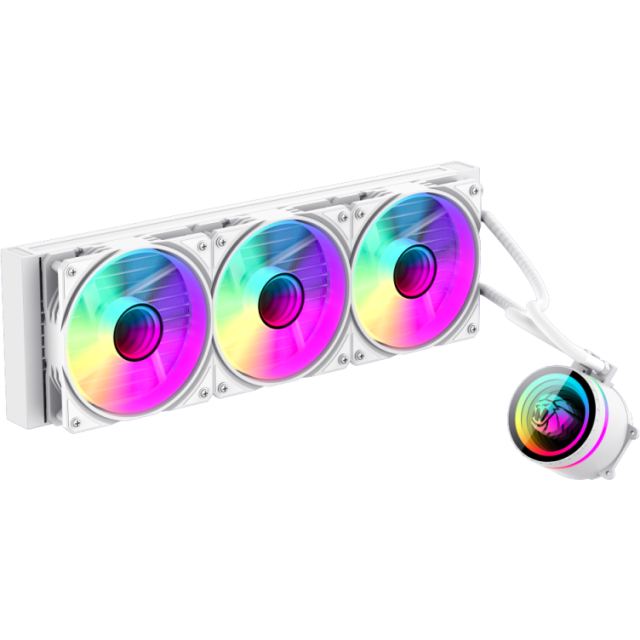 Gamemax Cooler CPU Gamemax, AIO, 360mm, ARGB, 300W TDP, Alb