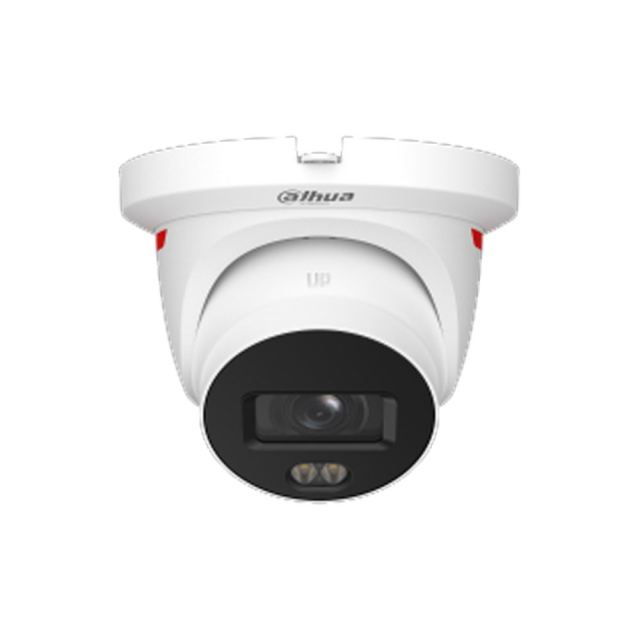 Camera supraveghere IP Dome Dahua WizSense IPC-HDW2449TH-S-LED-0280B-PROX, 4 MP, 2.8 mm, lumina alba 20 m, microfon dublu, AI, slot card, PoE