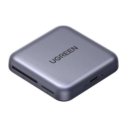 Cititor de carduri 3 in 1 Ugreen CM898, USB-C, 100W, SD/TF, magnetic (Gri)