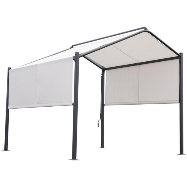 Naterial Pavilion, otel/poliester, 300 x 300 cm, H 280 cm, Alb