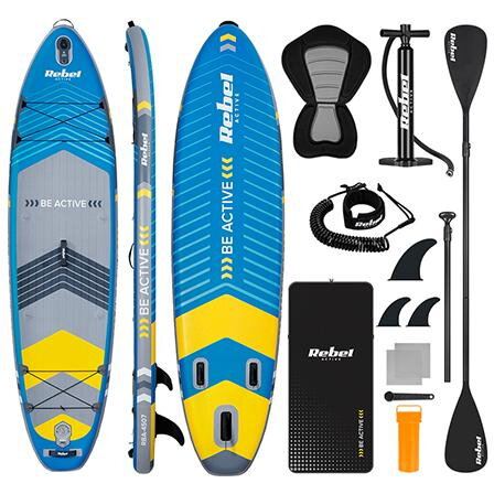 Rebel Set placa gonflabila SUP REBEL ACTIVE PADDLE RBA-4507-BL, 335 x 84 x 15 cm, Albastru