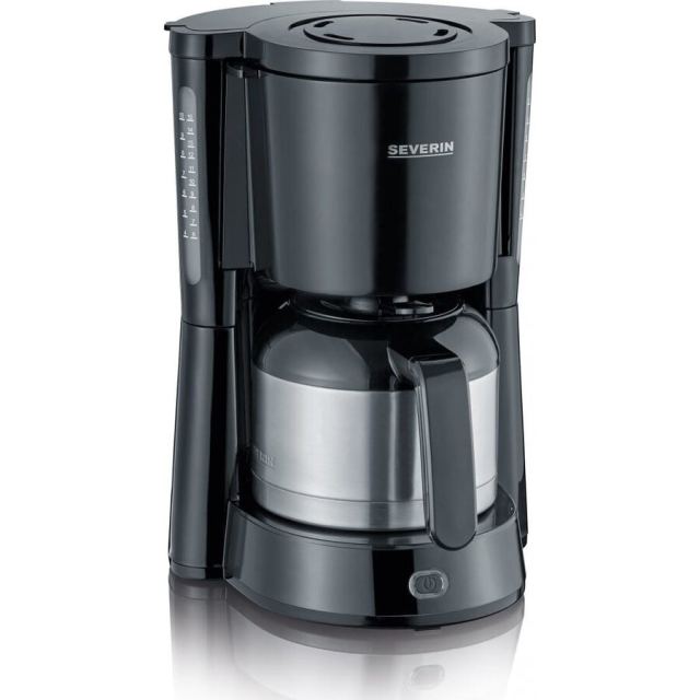 SEVERIN Cafetiera Severin KA 4835, 1000 W,  1 L, 8 cesti, Negru-Argintiu