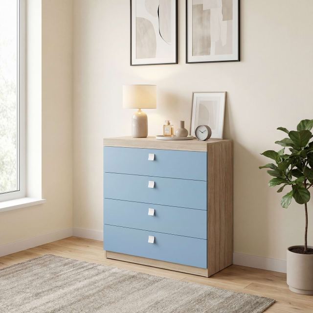 Comoda copii LINEA, 4 sertare