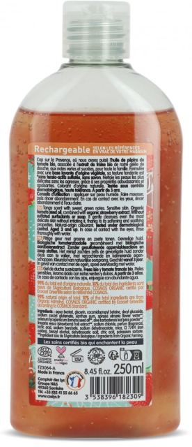 Gel de dus Bio calmant cu capsuni si rosii Coslys 250 ml