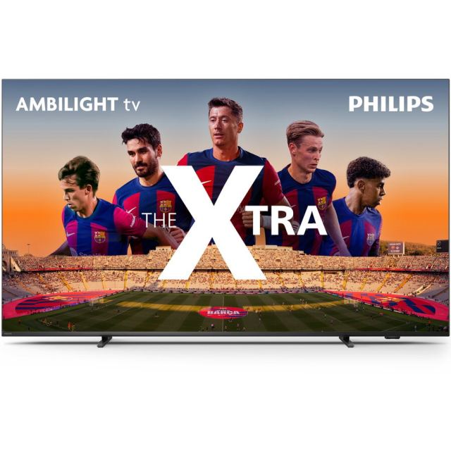 Philips Televizor Philips AMBILIGHT, MiniLED 55PML9008, 139 cm, Smart, 4K Ultra HD, 100hz, Clasa F, Argintiu