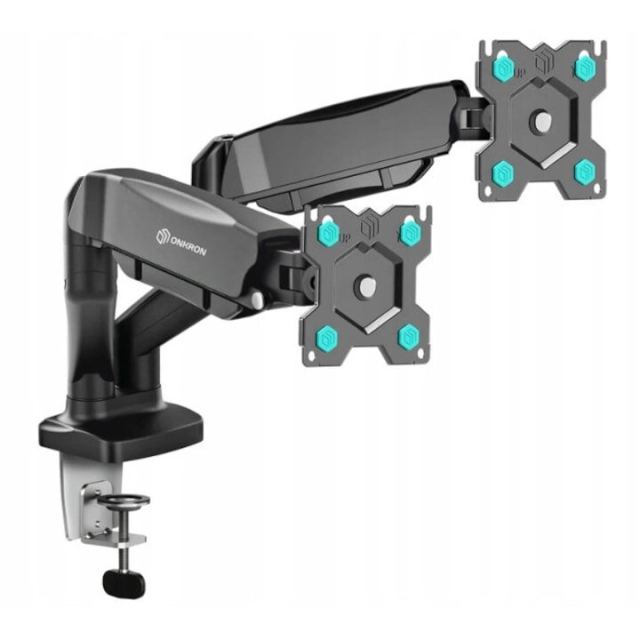 ONKRON Suport TV / Monitor Onkron G160-B, de birou, reglabil, pentru 2 monitoare, ecran 13 - 32 inch, greutate suportata 8kg pe fiecare brat, Negru