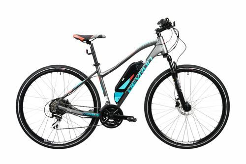 Bicicleta Electrica Corwin 28162, roti  28inch,  cadru 450mm, 9 viteze, motor 250W, autonomie 60km, acumulator16.75 Ah (Gri)