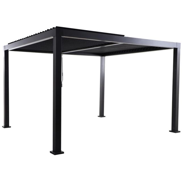 Naterial Pergola, aluminiu, 358 x 313 cm, H 229 cm, Gri Antracit