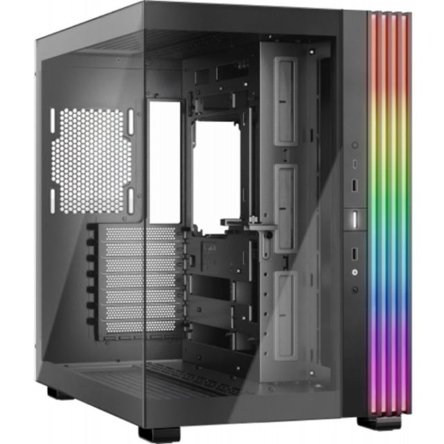 Be&nbsp;quiet! Carcasa PC Be quiet! Light Base 600 DX, MiddleTower, Fara sursa, ARGB, 8 ventilatoare compatibile, Negru