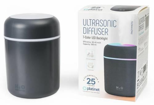 Difuzor de aroma si umidificator Platinet PADYM107G, 2 W, 0.3 l (Gri)