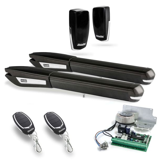 Kit automatizare poarta batanta Motorline PERSA400 24V, 3 m/canat, 300 Kg, 24 Vdc, 2300 N