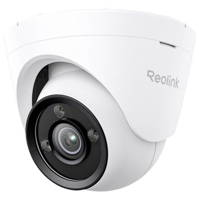 Camera supraveghere IP Dome Full Color Reolink CX820 ColorX P335X, 8 MP, 4 mm, night vision color, microfon si difuzor, lumina alba 30 m, slot card, sirena, protectie perimetrala, detectie om/vehicul/animal, PoE