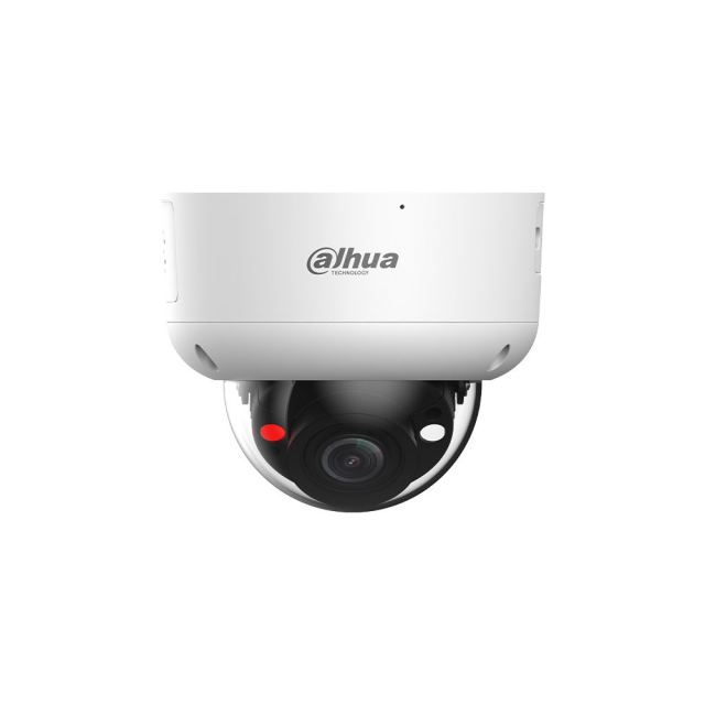 Camera supraveghere IP Dome motorizata cu iluminare duala Dahua WizSense IPC-HDBW3849R1-ZAS-PV-27135-S5, 8 MP, 2.7-13.5 mm, IR 50 m, lumina calda 40 m, alarma audio-vizuala, microfon, difuzor, slot card, PoE