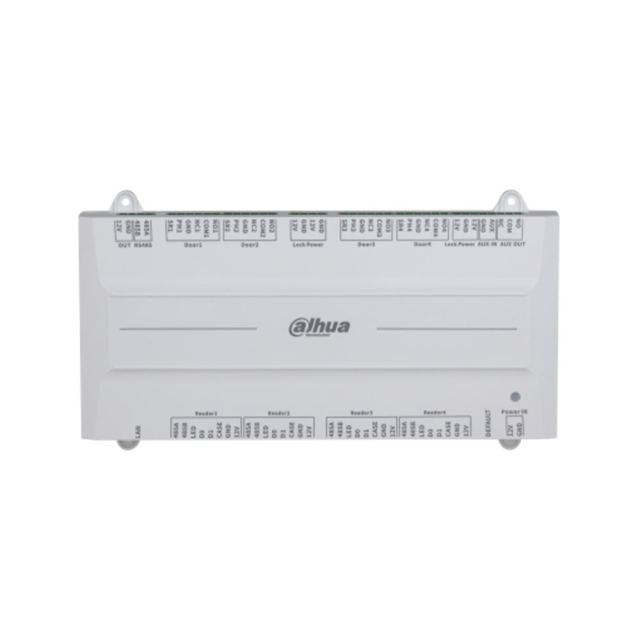 Centrala control acces Dahua ASC4204B-S, 4 usi unidirectionale, card/amprenta/parola/QR, PoE