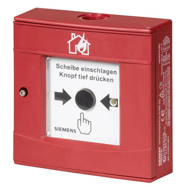 Buton de incendiu manual Siemens FDM223-EX, mediu explozibil