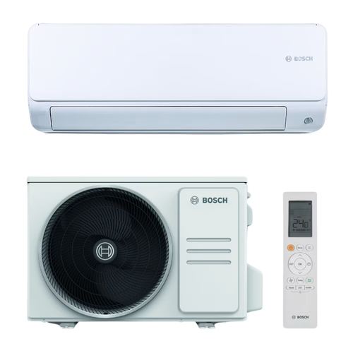 Aparat de aer conditionat Bosch Climate 6000i, 24000 BTU, Clasa A+++/A+, Ionizare, Follow Me, ECO, Turbo, I-clean (Alb)