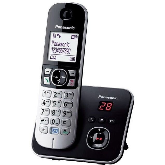 Panasonic Telefon DECT cu robot Panasonic KX-TG6821PDB, Negru