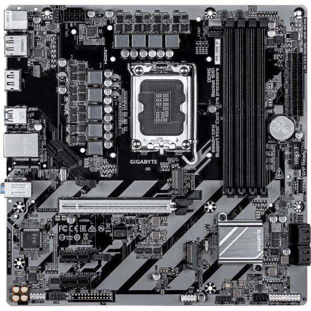 Gigabyte Placa de baza GIGABYTE B860M D3W, Intel B860, LGA 1851, DDR5, mATX