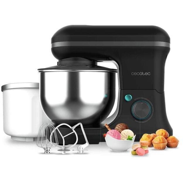 CECOTEC Robot de bucatarie-mixer planetar Cecotec Cecomixer Merengue 5L 1200 Inghetata, 1200W, 6 viteze, Negru