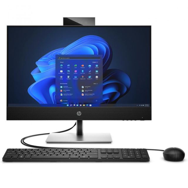 HP Sistem desktop All In One HP ProOne 440 G9, 23.8 inch, Full HD IPS, procesor Intel® Core™ i5-14500T 1.7GHz Raptor Lake Refresh, 16GB RAM, 512GB SSD, Intel UHD Graphics, Camera Web, no OS, Negru