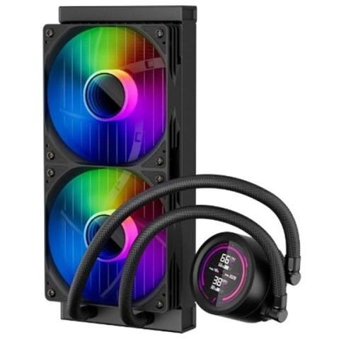 1st&nbsp;PLAYER Cooler CPU 1st PLAYER Thunderstorm TS4 240, iluminare aRGB, 2 x 120mm, Negru