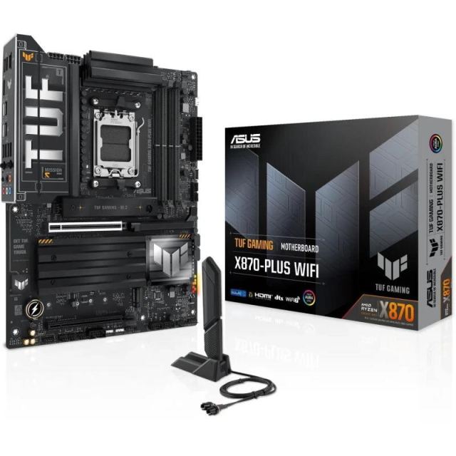 Asus Placa de baza ASUS TUF GAMING X870-PLUS WIFI, AMD X870, AM5, ATX, DDR5