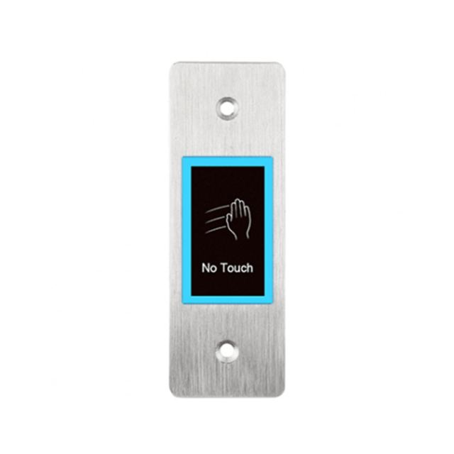 Buton cerere iesire cu LED de stare bicolor EBUTTON 1-X, NO/COM/NC, temporizare, fara contact, ingropat