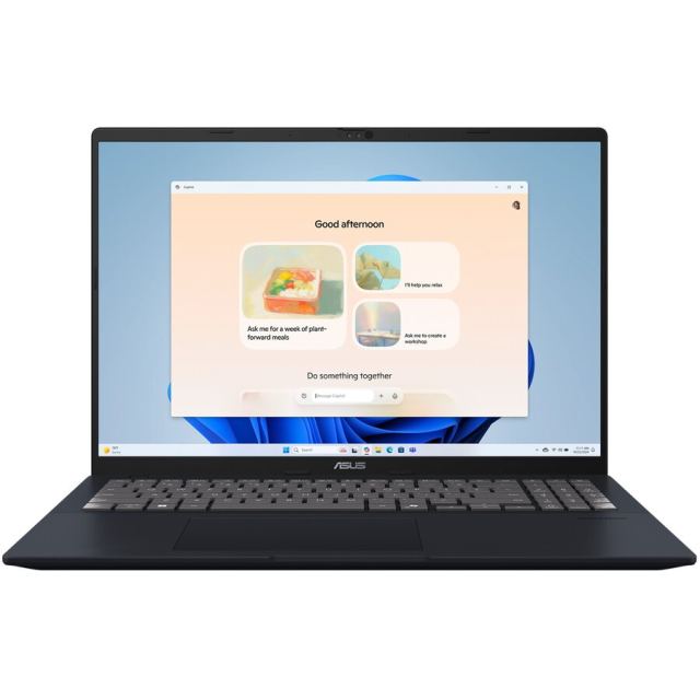 Asus Laptop Asus Vivobook 16 X1607CA-MB045W, Intel Core Ultra 5 225H, 16 inch, RAM 16 GB, SSD 512 GB, Intel Graphics, Windows 11 Home, Albastru