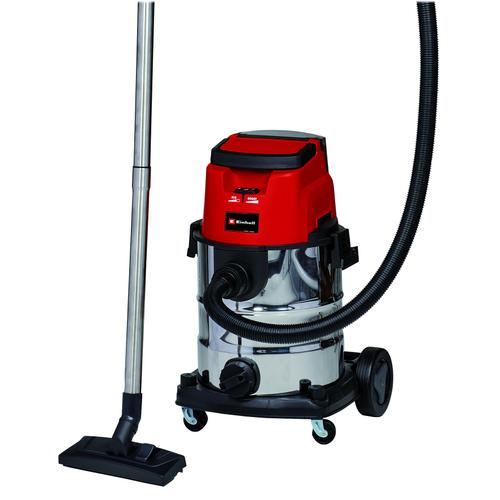 Aspirator umed / uscat Einhell Power X-Change TE-VC 36/25 Li S-Solo, vas colectare 25 L, 150 mbr, 2.5 m furtun aspirare, livrat fara acumulator si incarcator
