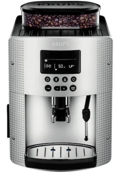 Espressor automat Krups EA815E70 Espresseria S line, 1450 W, 1.7 L, 15 Bari (Negru/Argintiu)