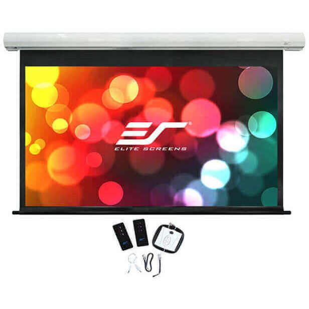 ELITESCREENS Ecran proiectie electric, perete/tavan, 203 x 115 cm, EliteScreens Saker SK92XHW-E24, 2xRC, format 16:9